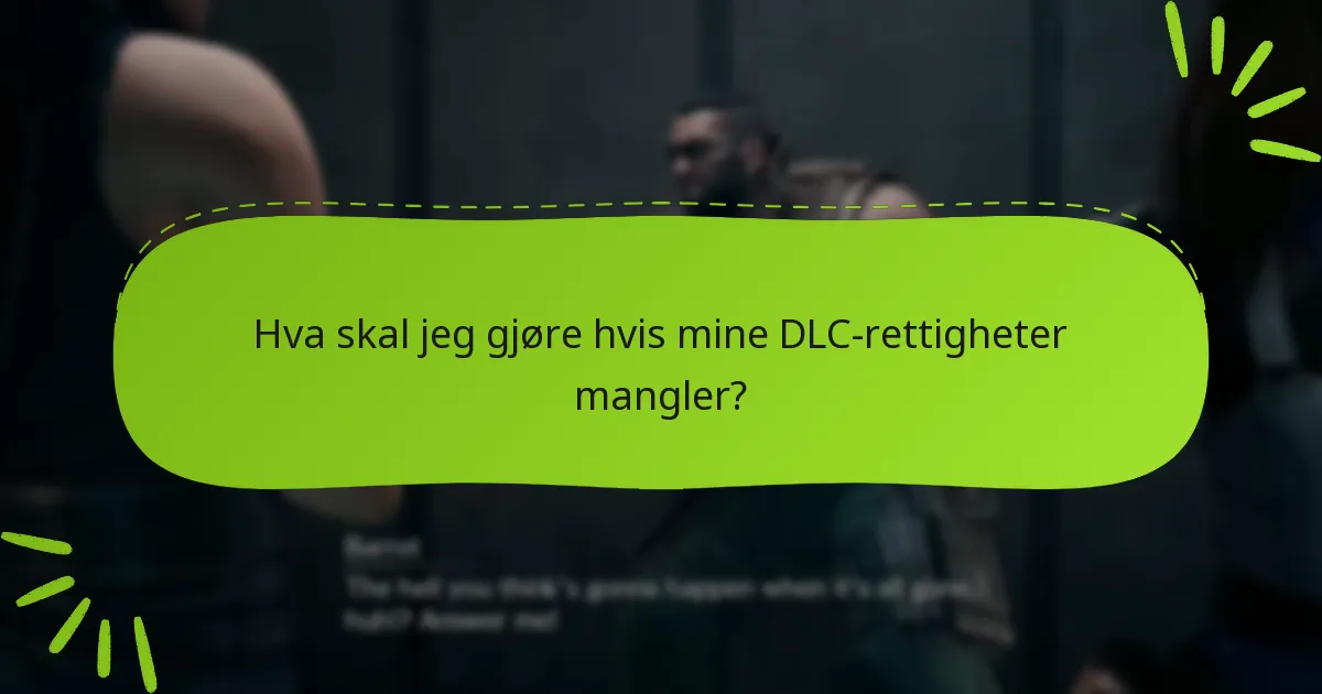Hvilke plattformer støtter Final Fantasy VII Remake DLC-rettigheter?